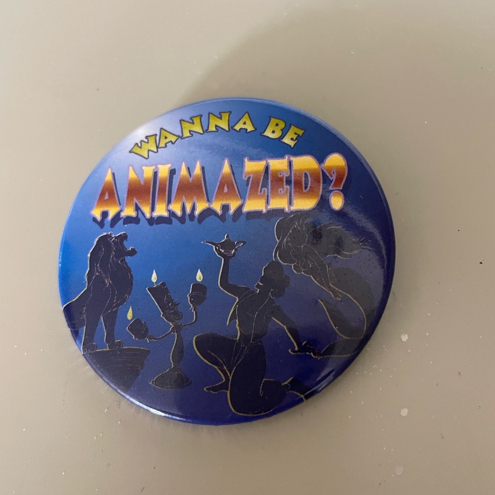 Vintage 'Wanna Be Animazed?' Button